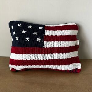Ralph Lauren knitted American Flag Accent Pillow